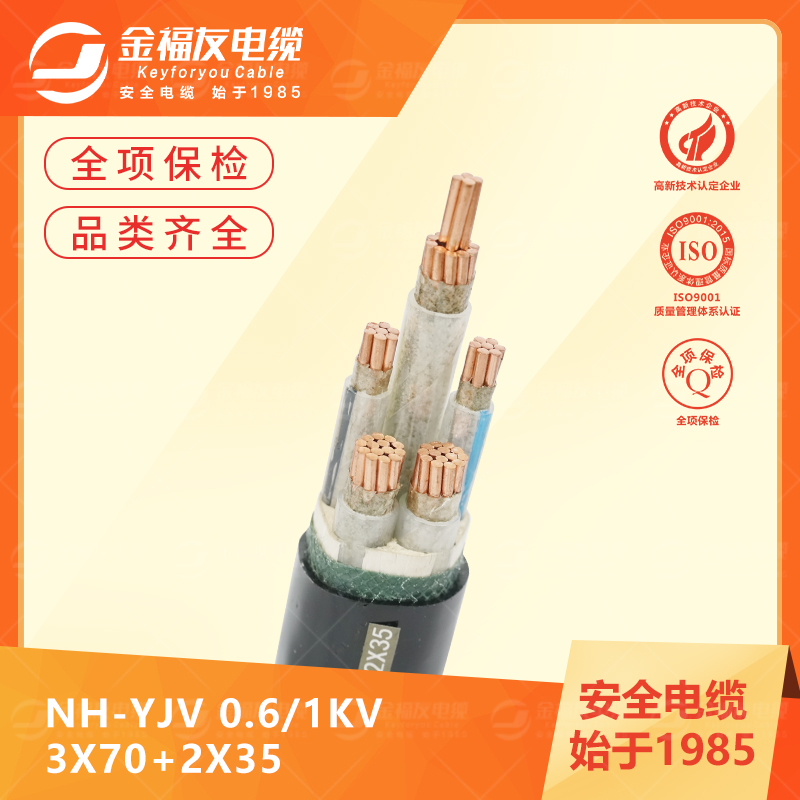 壹号娱乐产品-6.4-NH-YJV-0.6-1kV-3X70+2X35